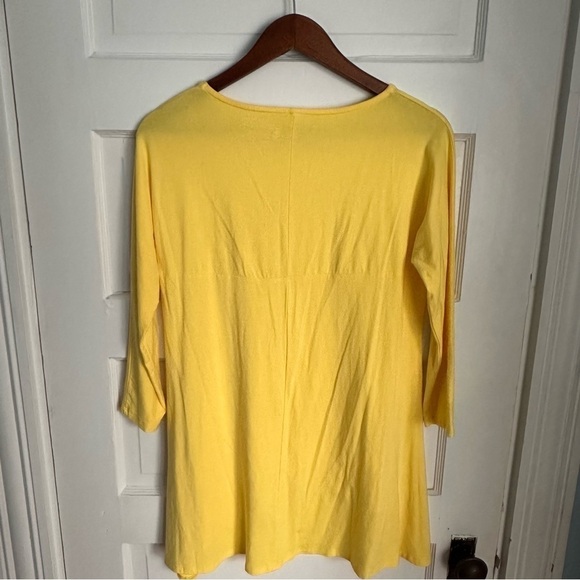 Coolibar UPF 50+ UV Protection Sz Small Long Sleeve Shirt Yellow Sun Protection - Picture 4 of 8